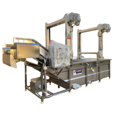 Máquina de descongelamento automática de velocidade ajustável para descongelamento rápido de camarão de carne e peixe IQF